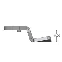 50-114-0 MODULAR SOLUTIONS HANDLE PART<br>CAM LATCH (-14 OFFSET)